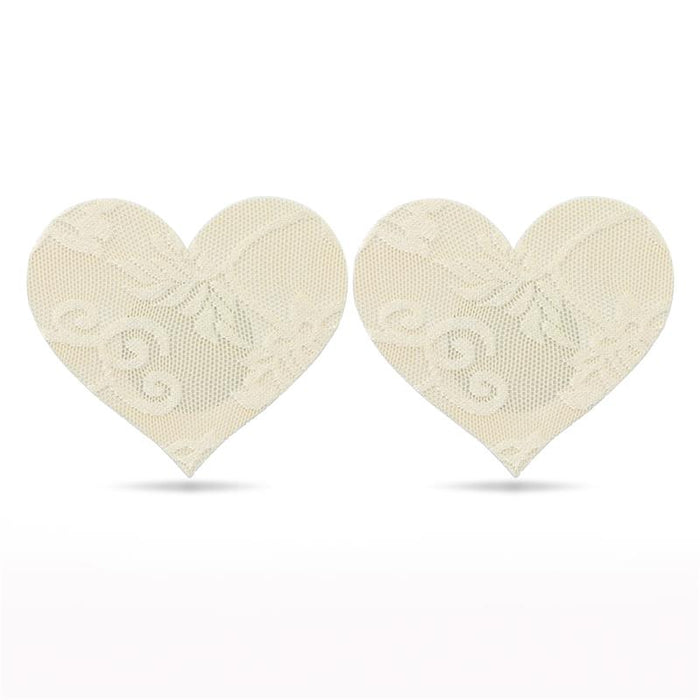 Pack Pezoneras Flor y Corazon Beige