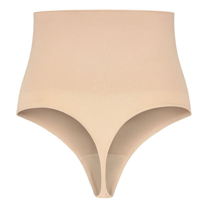 BYE-BRA - SEAMLESS BEIGE THONG STYLE GIRDLE SIZE M