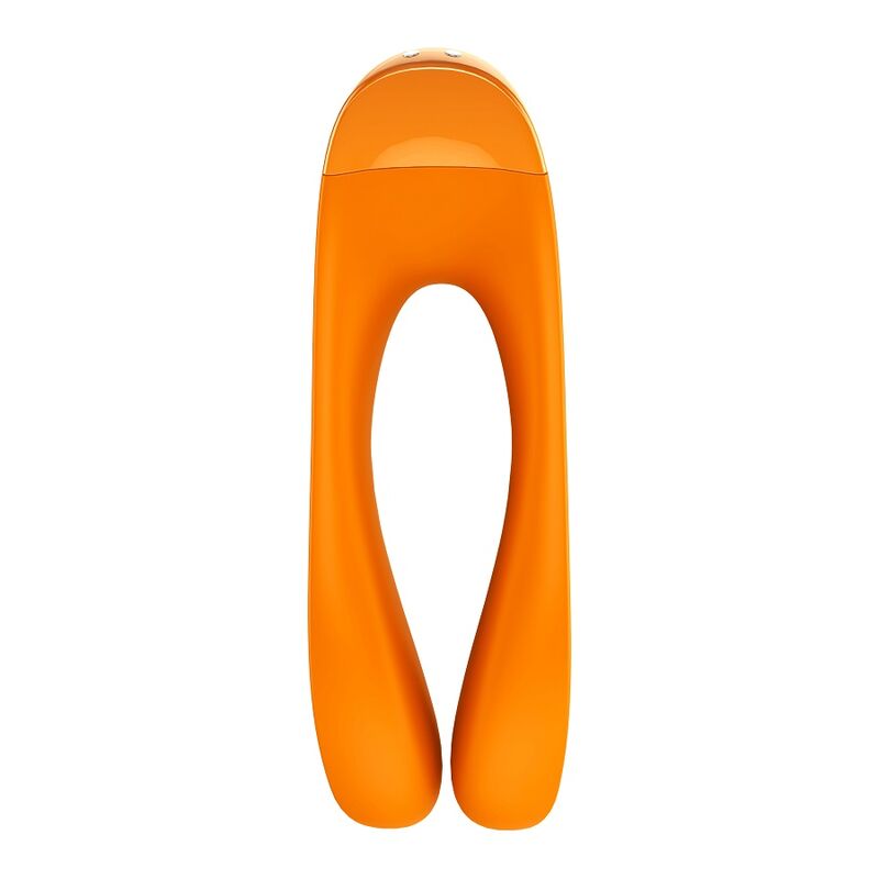 Satisfyer Candy Cane Vibrador Dedo Naranja – Diseño Ergonómico Para Placer Personalizado