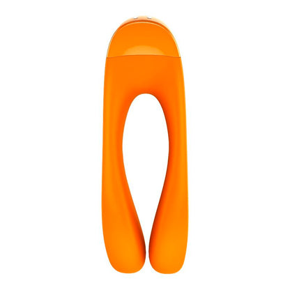 Satisfyer Candy Cane Vibrador Dedo Naranja – Diseño Ergonómico Para Placer Personalizado