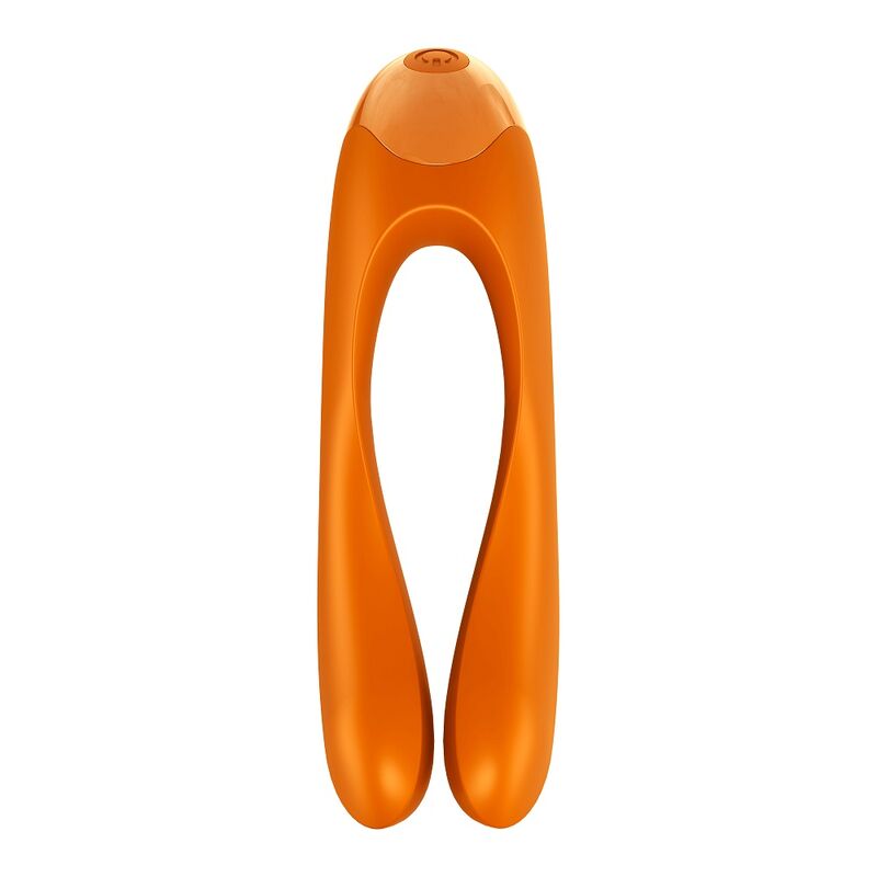 Satisfyer Candy Cane Vibrador Dedo Naranja – Diseño Ergonómico Para Placer Personalizado