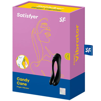 Satisfyer Candy Cane Vibrador Dedo Naranja – Diseño Ergonómico Para Placer Personalizado
