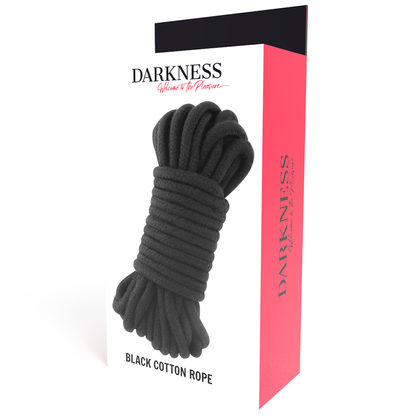 Corda giapponese DARKNESS 20 metri nera – 100% cotone per un'esplorazione sicura