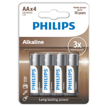 PHILIPS - ALKALINE PILA AA LR6 BLISTER*4-PHILLIPS-Noxtic