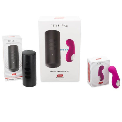 KIIROO Titan e Cliona Purple Couples Set – Elegante giocattolo per una connessione intima e un piacere condiviso