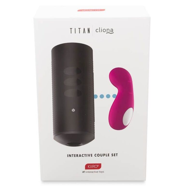 KIIROO Titan e Cliona Purple Couples Set – Elegante giocattolo per una connessione intima e un piacere condiviso