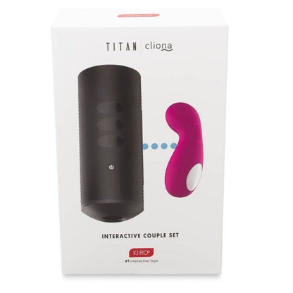 KIIROO Titan e Cliona Purple Couples Set – Elegante giocattolo per una connessione intima e un piacere condiviso