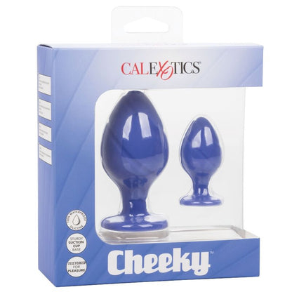 Comprar CALEXOTICS Cheeky Plugs Anales Lila – Diseño Con Textura Individual y Base Con Ventosa Para Uso Seguro-Noxtic