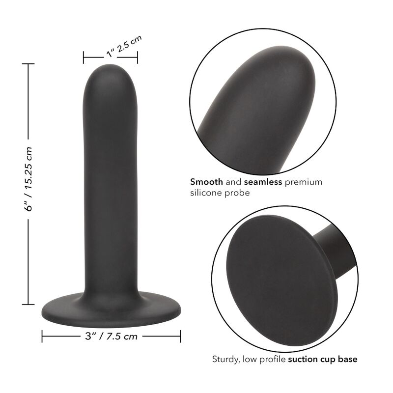 CALEXOTICS Dildo Boundless Smooth da 6" - Design ergonomico compatibile con imbracatura