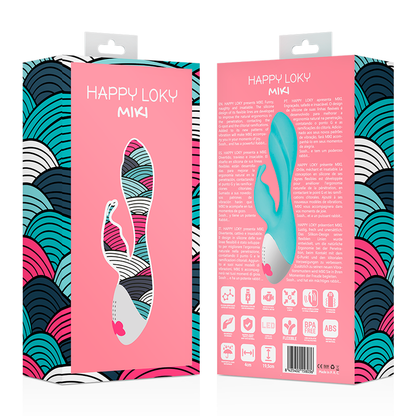 Vibratore Rabbit HAPPY LOKY MIKI – Silicone medico con stimolazione precisa e delicata