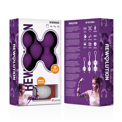 REWOLUTION - REWOBEADS VIBRATING BALLS WITH REMOTE CONTROL AND WATCHME TECHNOLOGY