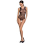 Comprar PASSION Woman BS086 Bodystocking Negro Talla Única – Diseño Elegante Con Encaje Sensual Para Comodidad Diaria-Noxtic