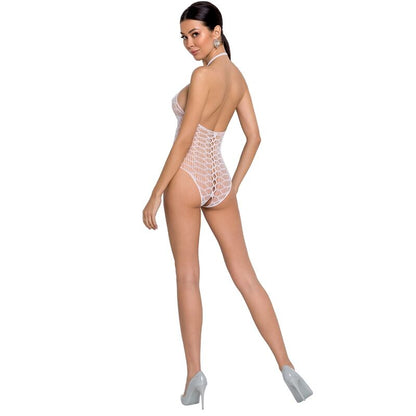 Comprar PASSION Woman BS087 Bodystocking Blanco – Diseño Elegante Para Comodidad Y Confianza Sensual-Noxtic