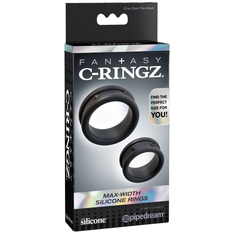Comprar FANTASY C-RINGZ Anillas Silicona Max Width – Set Ergonómico Para Placer Confortable-Noxtic