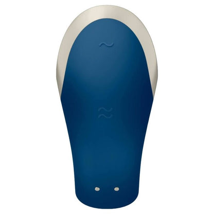 Vibratore di coppia Satisfyer App Double Love Luxury Blue – Design ergonomico per il piacere condiviso