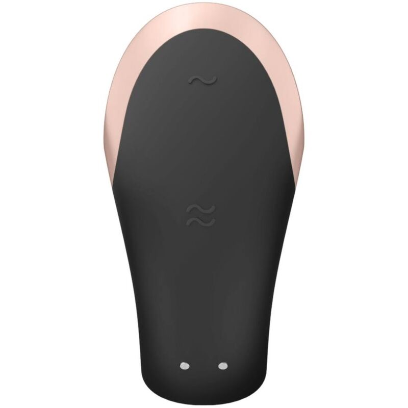 Satisfyer App Double Love Nero – Vibratore di lusso con telecomando e app innovativa