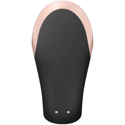 Satisfyer App Double Love Nero – Vibratore di lusso con telecomando e app innovativa