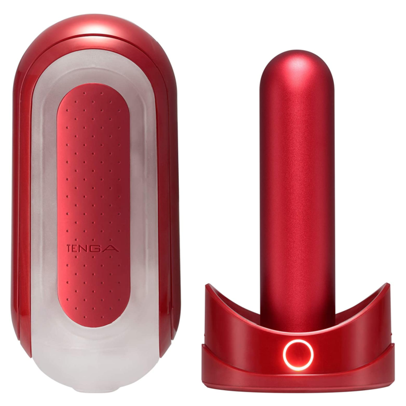 TENGA Flip 0 Zero Red – Design ergonomico con funzione di riscaldamento