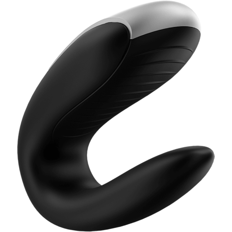 Satisfyer Double Fun Negro – Vibrador Recargable Con Diseño Innovador Para Parejas