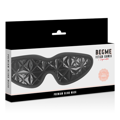BEGME - MASCHERINA ELASTICA PER OCCHI BLACK EDITION CON FODERA IN NEOPRENE