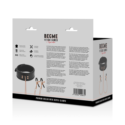 Comprar BEGME Black Edition Collar Con Cadenas – Diseño Elegante En Neopreno Para Estimulación Sensorial-Noxtic