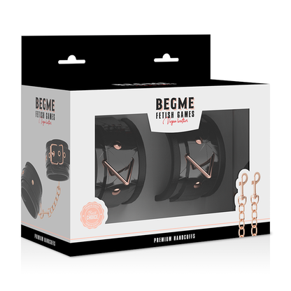 BEGME Black Edition Esposas Para Manos – Diseño Confortable Con Forro De Neopreno