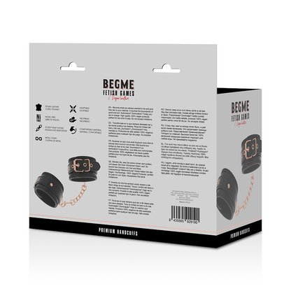 Comprar BEGME Black Edition Esposas Para Manos – Diseño Confortable Con Forro De Neopreno-Noxtic