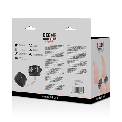 Polsini per caviglia BEGME Black Edition – Accessorio foderato in neoprene per comfort e stile