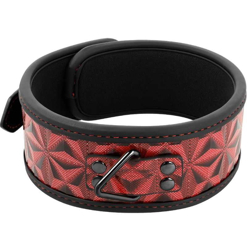 BEGME - RED EDITION VEGAN LEATHER NECKLACE WITH NEOPRENE LINING