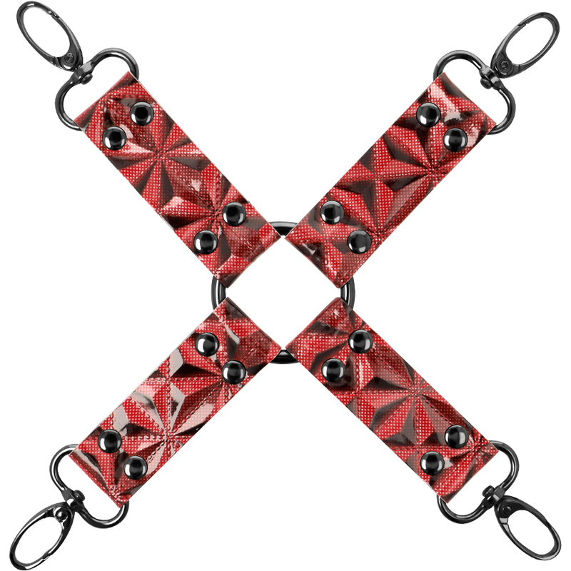 Comprar BEGME Red Edition Hog Tie – Conjunto De Ataduras De Cuero Vegano Con Forro De Neopreno-Noxtic
