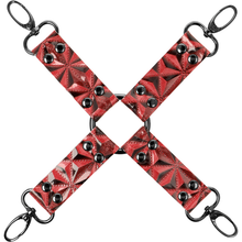 Comprar BEGME Red Edition Hog Tie – Conjunto De Ataduras De Cuero Vegano Con Forro De Neopreno-Noxtic