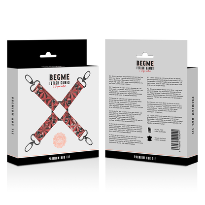 Comprar BEGME Red Edition Hog Tie – Conjunto De Ataduras De Cuero Vegano Con Forro De Neopreno-Noxtic