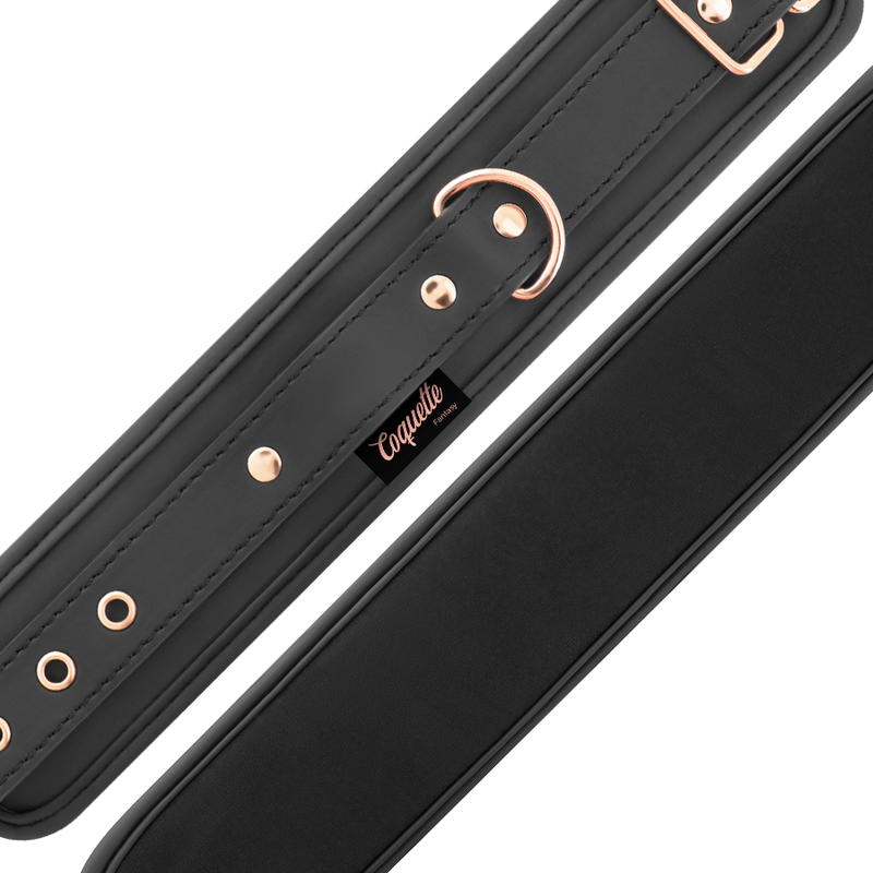 COQUETTE Chic Desire – Polsini alla caviglia in pelle vegana con fodera in neoprene