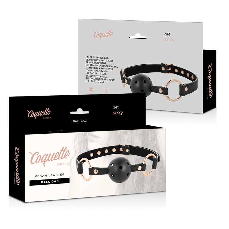 COQUETTE Chic Desire – Bavaglio di design traspirante in pelle vegana