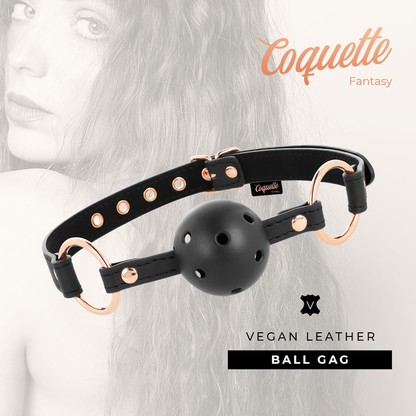 COQUETTE Chic Desire – Bavaglio di design traspirante in pelle vegana