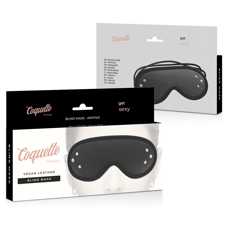 COQUETTE CHIC DESIRE - FANTASY ANTIFAZ CUERO VEGANO CON FORRO DE NEOPRENO-COQUETTE FANTASY-Noxtic