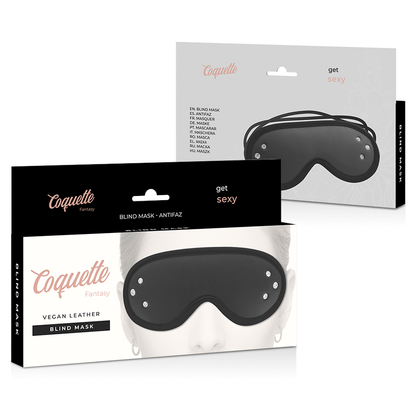 COQUETTE CHIC DESIRE - FANTASY ANTIFAZ CUERO VEGANO CON FORRO DE NEOPRENO-COQUETTE FANTASY-Noxtic