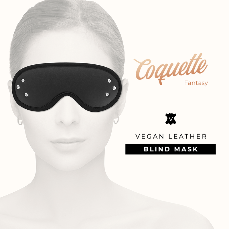 COQUETTE CHIC DESIRE - FANTASY ANTIFAZ CUERO VEGANO CON FORRO DE NEOPRENO-COQUETTE FANTASY-Noxtic