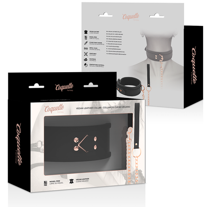 Coquette Chic Desire Collar Fantasy – Cuero Vegano Con Forro De Neopreno Para Comodidad Y Estilo