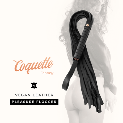 COQUETTE CHIC DESIRE Fantasy Látigo Cuero Vegano – Diseño Elegante Para Exploración Sensual