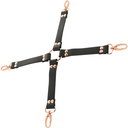 COQUETTE CHIC DESIRE Fantasy Hog Tie Cuero Vegano – Conjunto De Ataduras Para Juegos De Bondage