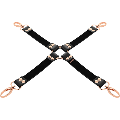 COQUETTE CHIC DESIRE Fantasy Hog Tie Cuero Vegano – Conjunto De Ataduras Para Juegos De Bondage