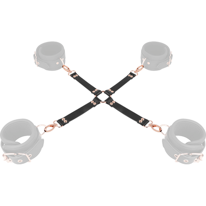 COQUETTE CHIC DESIRE Fantasy Hog Tie Cuero Vegano – Conjunto De Ataduras Para Juegos De Bondage