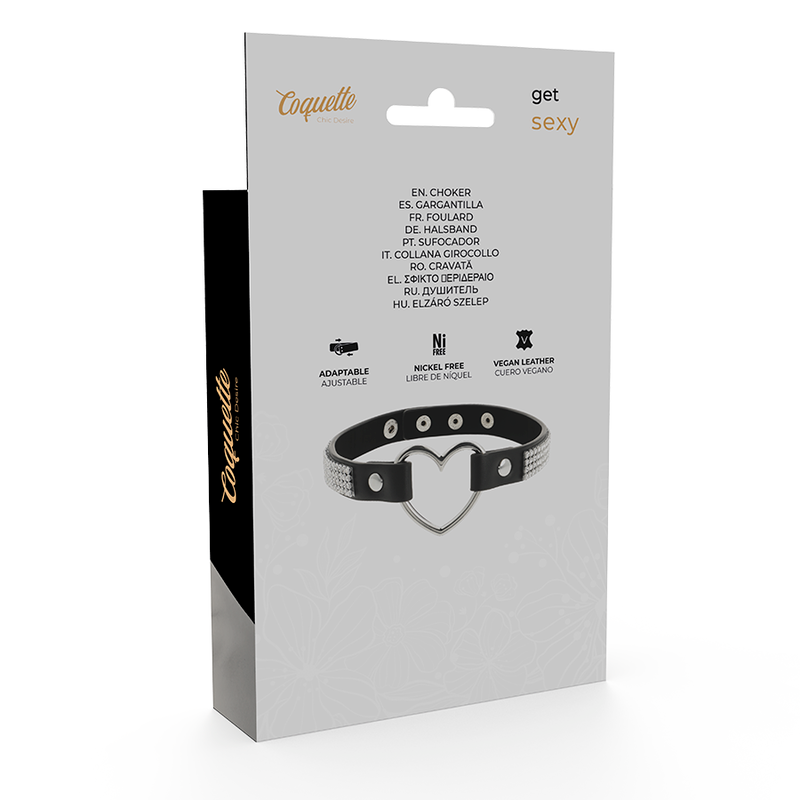 Coquette Chic Desire Choker – Collana in pelle vegana dal design elegante e sofisticato