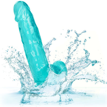 CALEXOTICS Size Queen Dildo Azul 15.3 cm – Diseño Ergonómico Para Placer Confiable