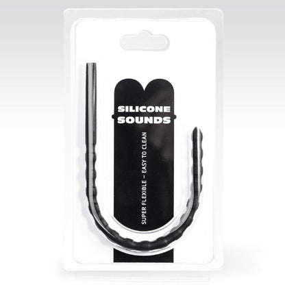 Suono uretrale in silicone ALL BLACK 6/8 MM – Silicone medico ipoallergenico per un piacere affidabile