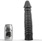 Comprar All Black Dildo 26 Cm – Diseño Ergonómico Con Textura Estriada Para Mayor Placer-Noxtic