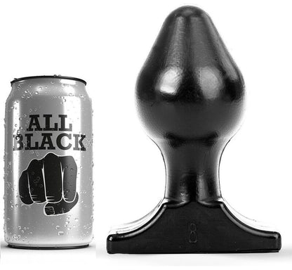 Comprar All Black Anal Plug 16X8 Cm – Diseño Ergonómico Con Textura Suave De Silicona Médica-Noxtic