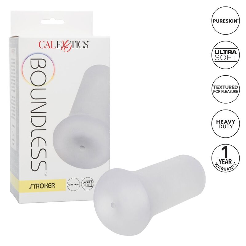 CALEXOTICS Masturbador Boundless Stroker Transparente – Material Realista Para Una Experiencia Sensacional