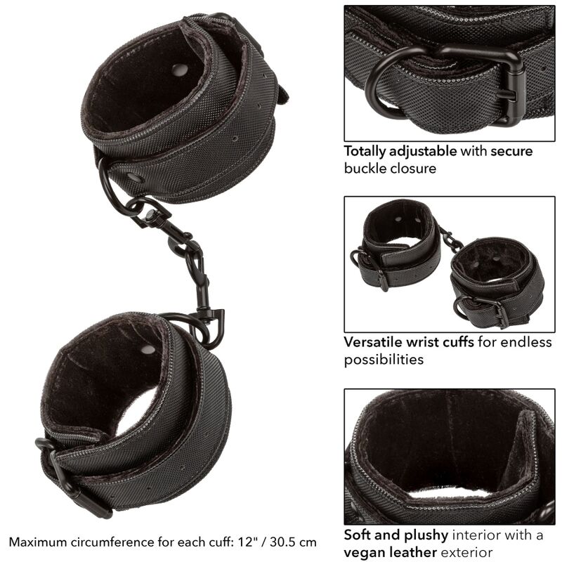 CALEXOTICS Boundless Wrist Cuffs – Esposas Elegantes Para Aventura Y Comodidad